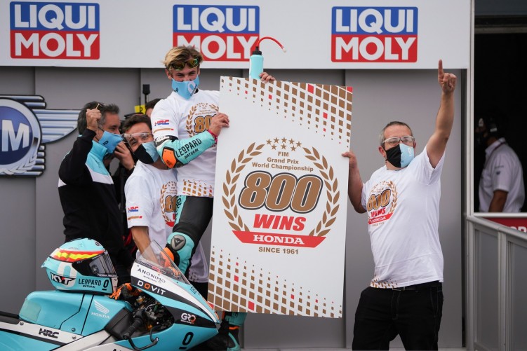 312343 Masia takes record 800th Grand Prix win for Honda