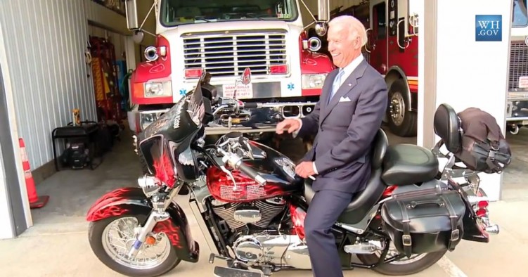 Joe Biden motocykl