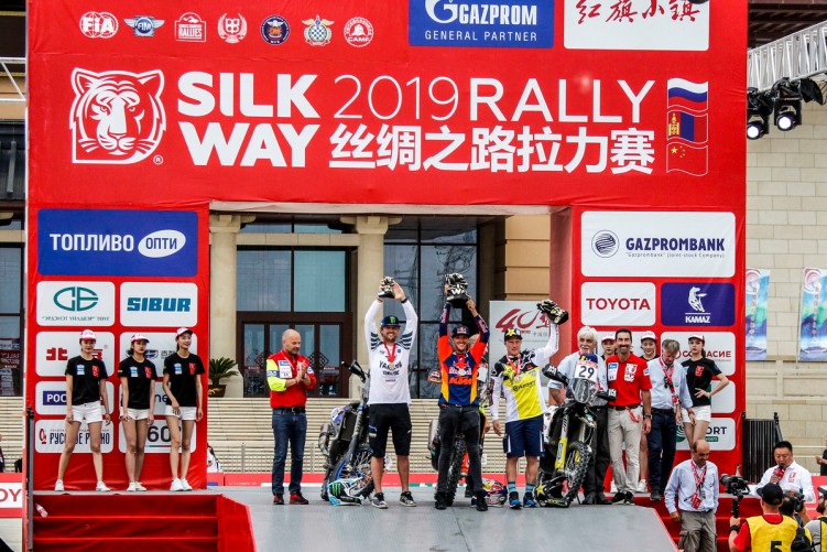 podium Silk Way Rally 2019