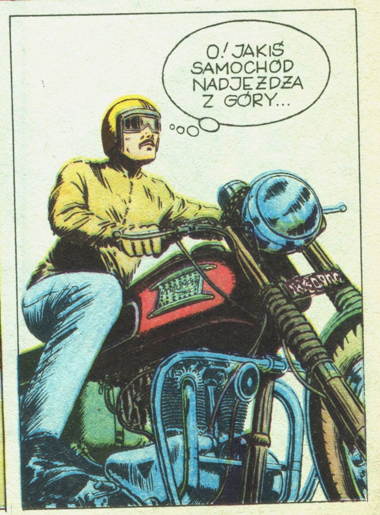 Motocykl Triumph w komiksie Kapitan Zbik