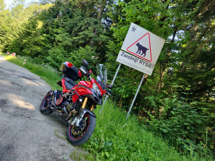 14 Ducati Multistrada 1200 S zwolnij rysie ostrzezenie