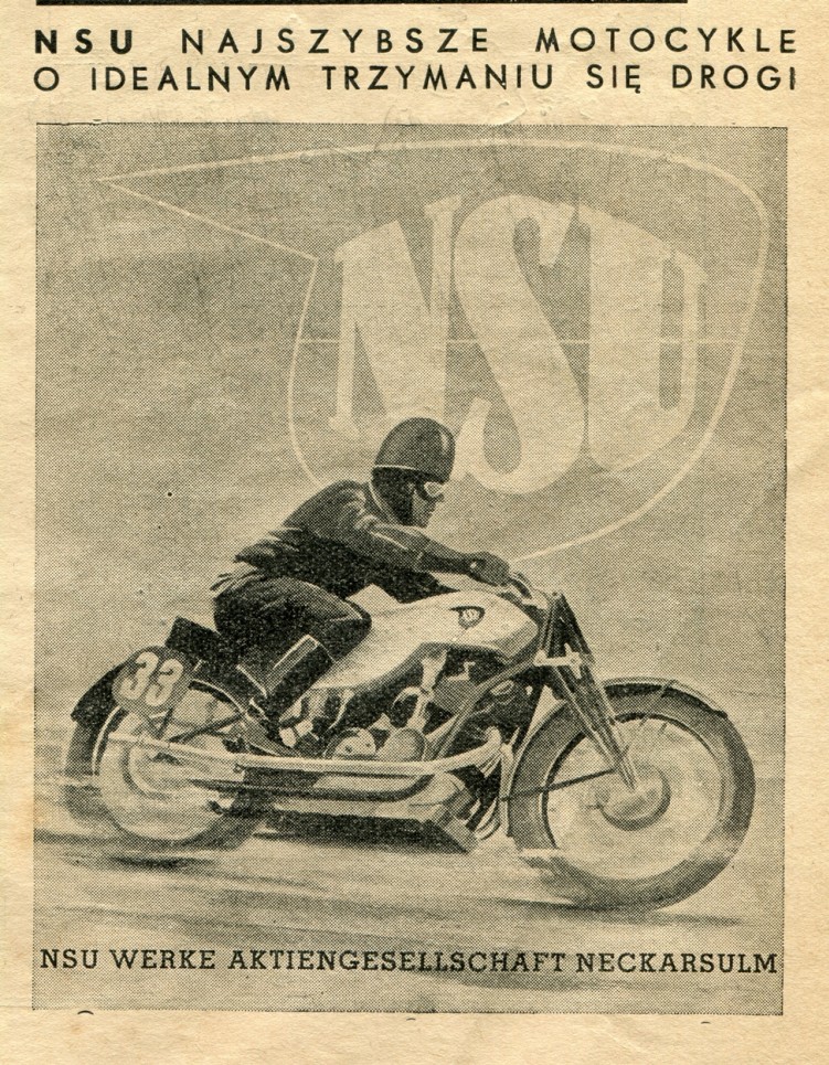 reklama nsu z 1938 roku