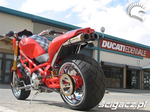 Moto Frisoli Ducati szeroka opona