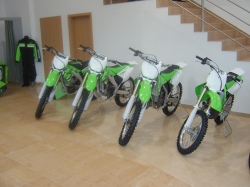 motocykle motocross kawasaki