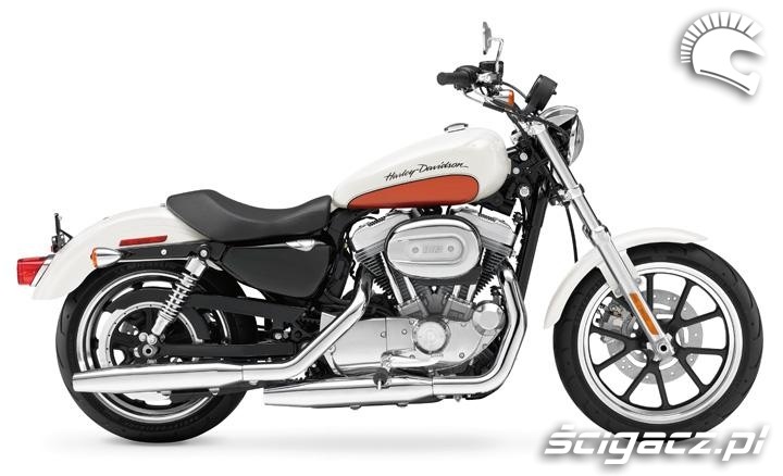 883 sportster SuperLow white-orange