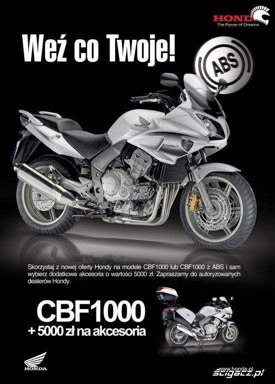 Zdjęcia CBF1000 plakat Honda CBF1000 oryginalne
