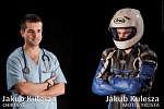 Jakub Kulesza ja motocyklista