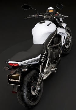 kawasaki ER-6N 2009 white up