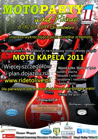 plakat - MotoParty nad Pilawa