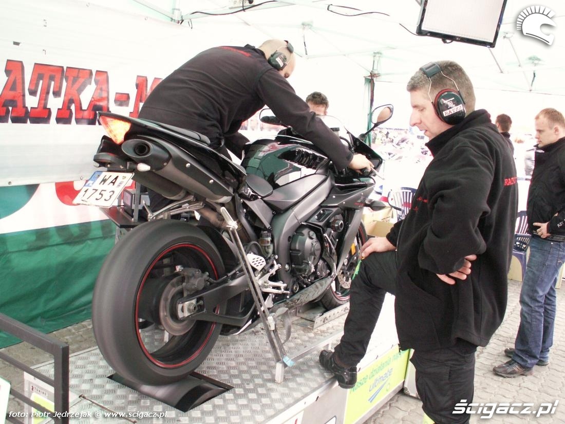 r1 na hamowni motocyklowa niedziela BP 2010