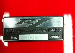 tabliczka Yamaha R1 2012