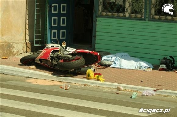 marcin kopec wypadek motocykl policja