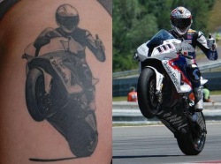 Tatuaz motocyklowy porownanie zdjecie tattoo