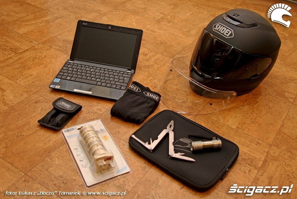 zestaw turystyczny Shoei