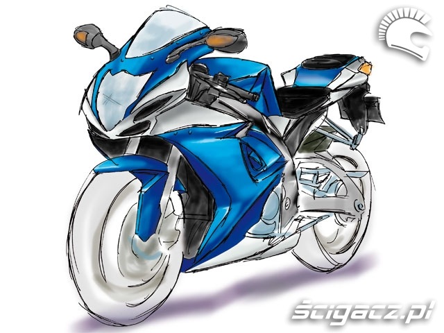 suzki-gsx-r-600-750 2011 szkic przod