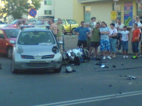 Wypadek motocyklowy legionowo