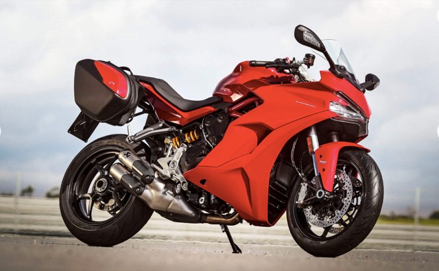 Ducati Supersport kufry czerwony