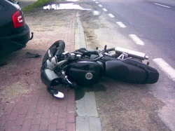 Modlinsk Wypadek motocyklisty