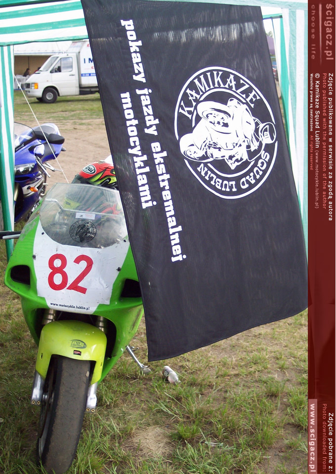 kawasaki zx7 flaga kamikaze squad lublin