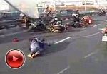 wypadek motocyklowy w Moskwie