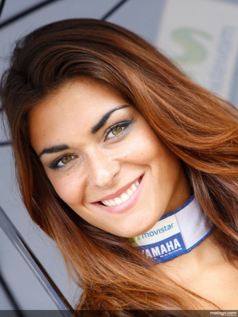 dziewczyna Yamahy MotoGP Catalunya