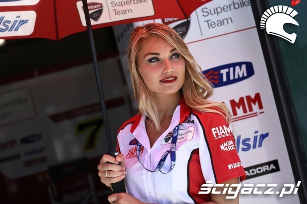 dziewczyna Ducati girls sbk misano 2014