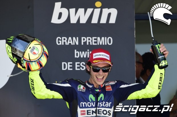 Rossi na podium motogp Jerez 2014