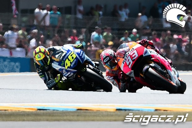 Marquez i Rossi motogp le mans 2014