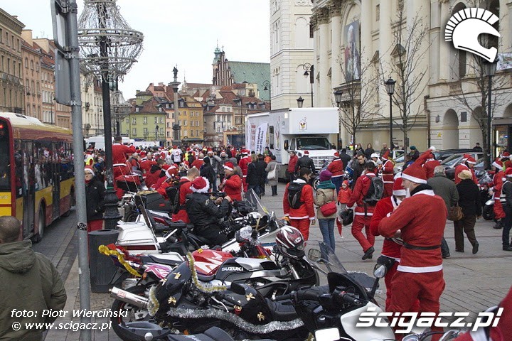 Mikolaje na motocyklach 2011 Krakowskie Przedmiescie