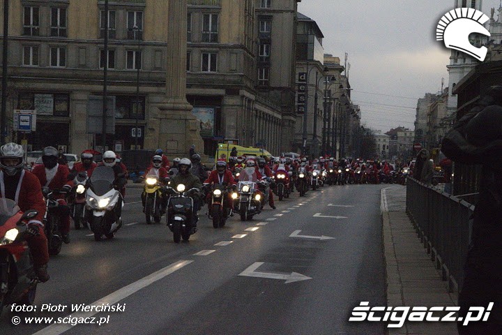 Mikolaje na motocyklach 2011 plac konstytucji