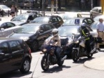 motocykle w korku protest przeciwko oplatom na autostradach
