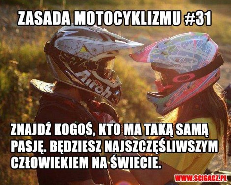 31 zasada motocyklizmu taka sama pasja