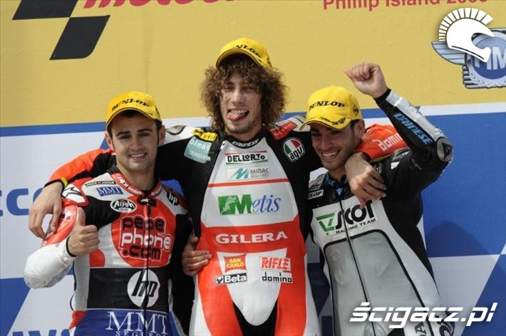 2009 Phillip Ialand Simoncelli podium