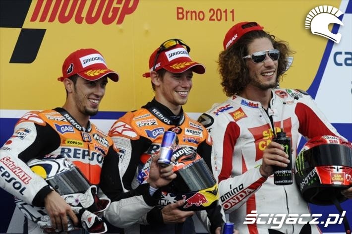2011 Brno pierwsze podium w MotoGP