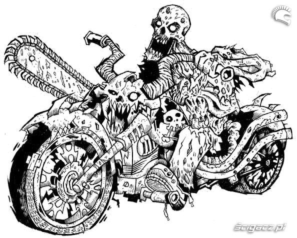zombie motocykl