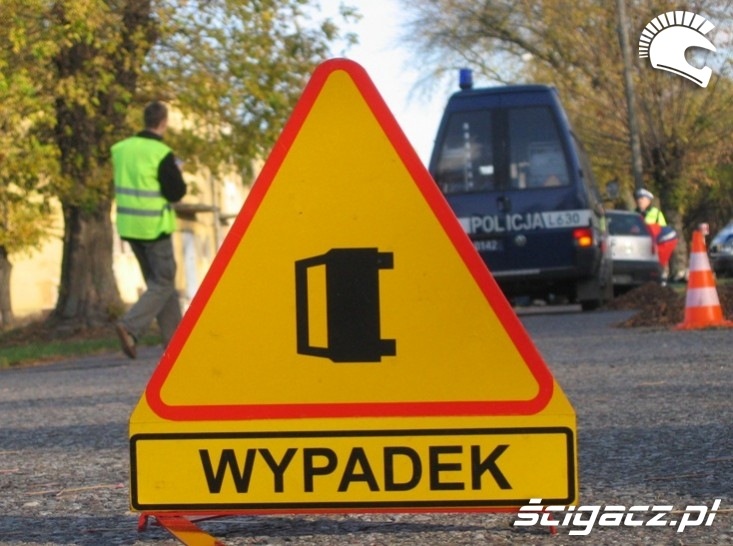 uwaga wypadek