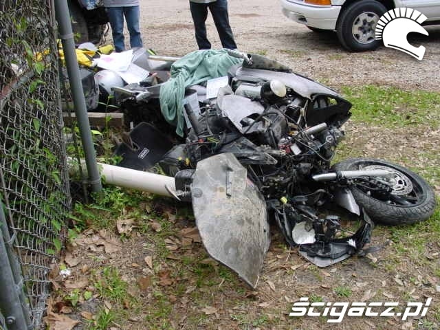 Honda Pan European wypadek