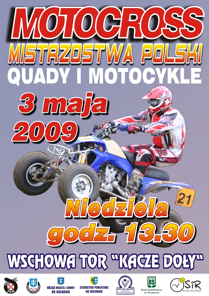 motocross quadow wschowa plakat