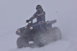 Yamaha Grizzly w sniegu