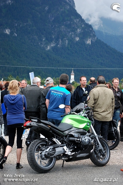 Motocykl i gory Garmisch
