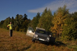 Jeep w Bieszczadach