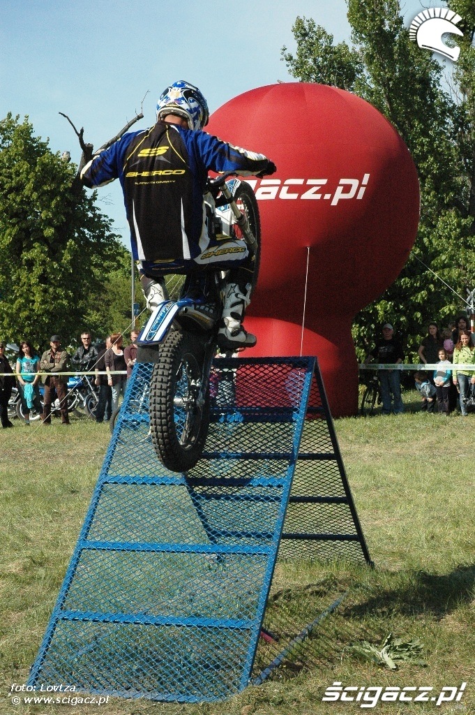 Motocyklowa niedziela BP Poznan rampa trialowa