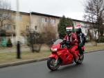 Motomikolaje Rzeszow czerwony motocykl czerwony Mikolaj
