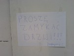 Prosze zamykac drzwi