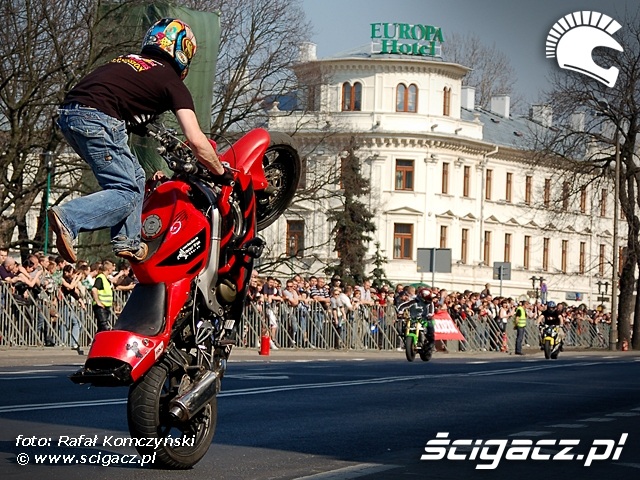 pokaz stunt Lublin Motoserce