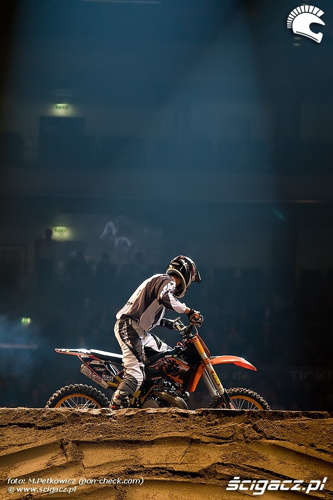 rider on night of the jumps