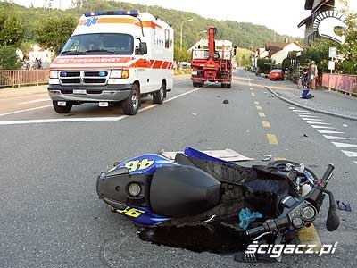 wypadek skutera