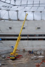 dzwig budowa stadion narodowy