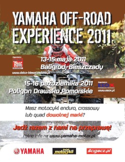 yamaha plakat offroad experience 2011
