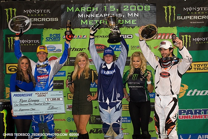 Podium w klasie supercross